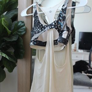 Lululemon padded bra and tank top